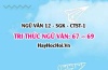 Soạn bài Tri thức Ngữ Văn trang 67, 68, 69 Ngữ văn 12 Chân trời sáng tạo